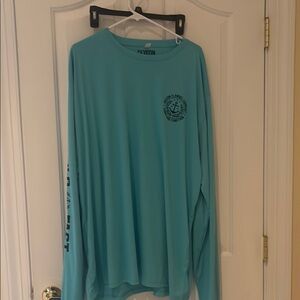 DIXXON Blue Long Sleeve Tee Classic Crew Neck